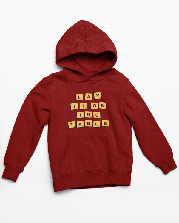 Words Hooded Sweatshirt with Kangaroo Pockets - Its Clover