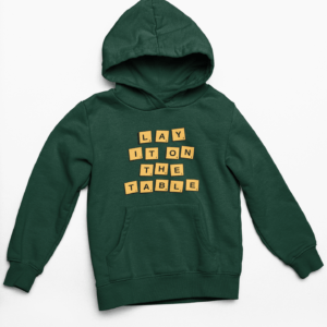 Words Hooded Sweatshirt with Kangaroo Pockets - Its Clover