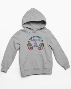 Music Hooded Sweatshirt with Kangaroo Pockets - Its Clover