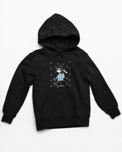 Girl power Hooded Sweatshirt with Kangaroo Pockets - Its Clover