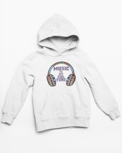 Music Hooded Sweatshirt with Kangaroo Pockets - Its Clover