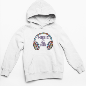 Music Hooded Sweatshirt with Kangaroo Pockets - Its Clover