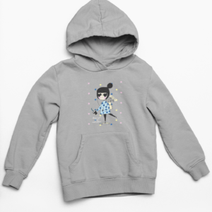 Girl power Hooded Sweatshirt with Kangaroo Pockets - Its Clover