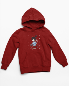 Girl power Hooded Sweatshirt with Kangaroo Pockets - Its Clover
