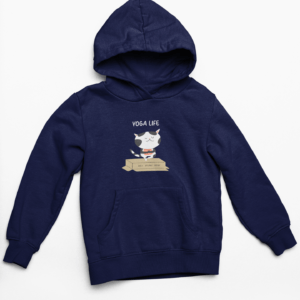 Yoga Lover Hooded Sweatshirt with Kangaroo Pockets - Its Clover