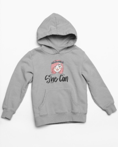 She Can Hooded Sweatshirt with Kangaroo Pockets - Its Clover