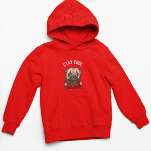 Stay Cool Dog Hooded Sweatshirt with Kangaroo Pockets - Its Clover