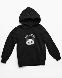 Cool Panda Hooded Sweatshirt with Kangaroo Pockets - Its Clover