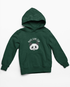 Cool Panda Hooded Sweatshirt with Kangaroo Pockets - Its Clover