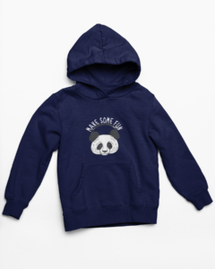 Cool Panda Hooded Sweatshirt with Kangaroo Pockets - Its Clover