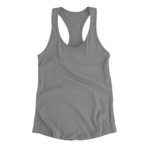 Charcoal Melange Solid Women's Tank Top