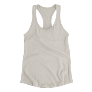 Grey Melange Solid Women's Tank Top