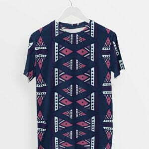 Tribal Style Men's Round Neck All over print T-shirt its clover