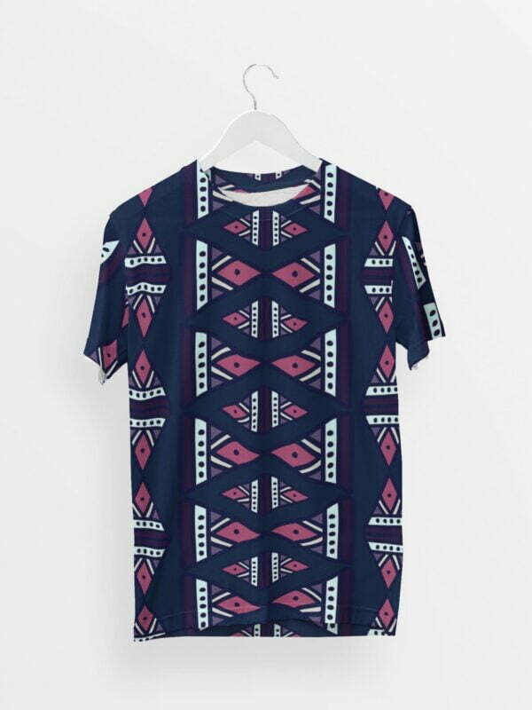 Tribal Style Men's Round Neck All over print T-shirt its clover