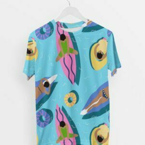 Pool Style Men's Round Neck All over print T-shirt its clover
