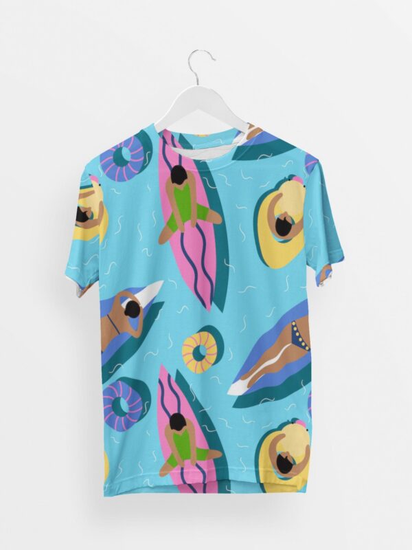 Pool Style Men's Round Neck All over print T-shirt its clover