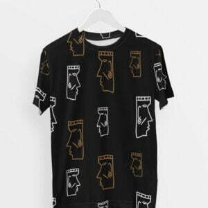 Ethnic Style Men's Round Neck All over print T-shirt its clover
