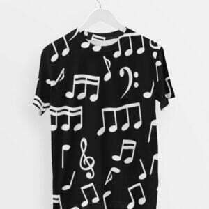Music Style Men's Round Neck All over print T-shirt its clover
