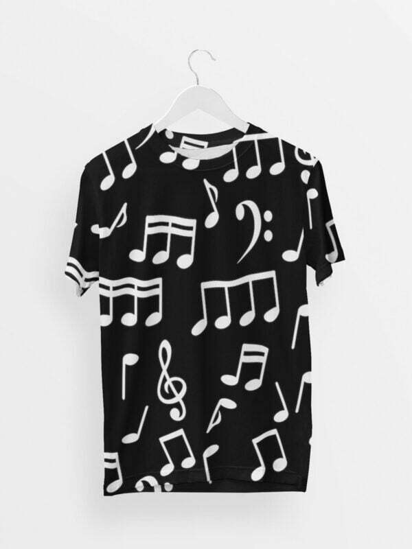 Music Style Men's Round Neck All over print T-shirt its clover