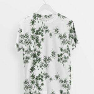 Leaf Style Men's Round Neck All over print T-shirt its clover