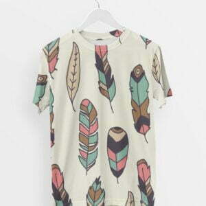 Floral Leaf Men's Round Neck All over print T-shirt