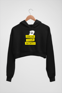 Your Worth Women's Crop Hoodie - Its Clover