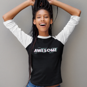 Awesome Women's 3/4th Sleeve Raglan T-Shirt its clover