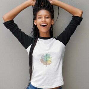 Leaf Women's 3/4th Sleeve Raglan T-Shirt its clover