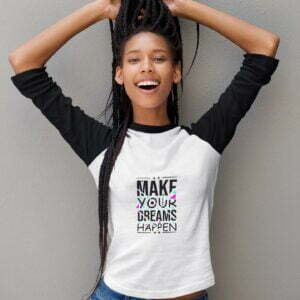 Quotes Women's 3/4th Sleeve Raglan T-Shirt its clover