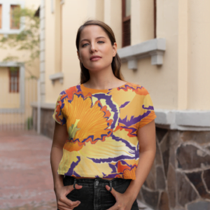 Yellow floral Style Women's All over print Crop Top - Its Clover