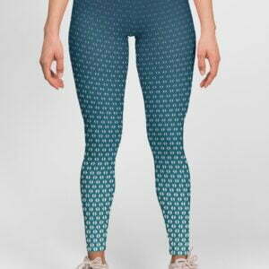 Blue pattern Style Women's All over print Leggings