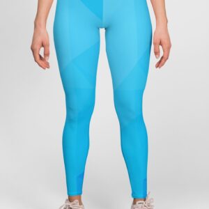 Sky Blue Style Women's All over print Leggings its clover
