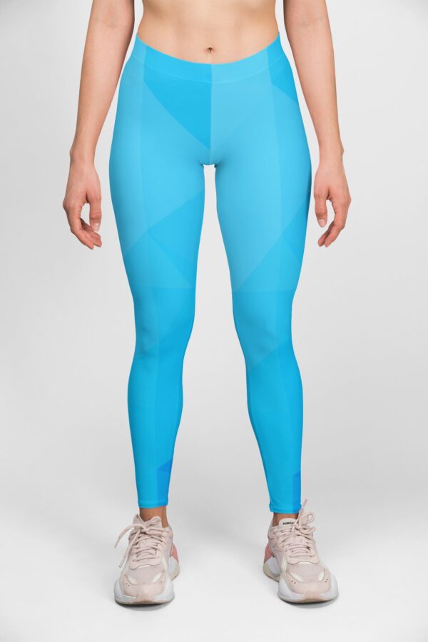 Sky Blue Style Women's All over print Leggings its clover
