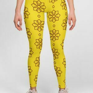 Yellow Thai Style Women's All over print Leggings its clover