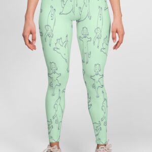 Yoga Doggie Style Women's All over print Leggings its clover