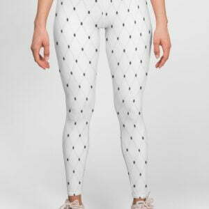 White Style Women's All over print Leggings its clover