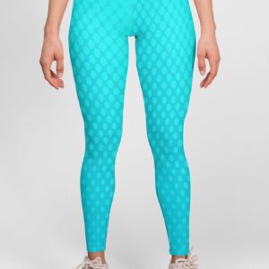 Sky Blue Style Women's All over print Leggings its clover
