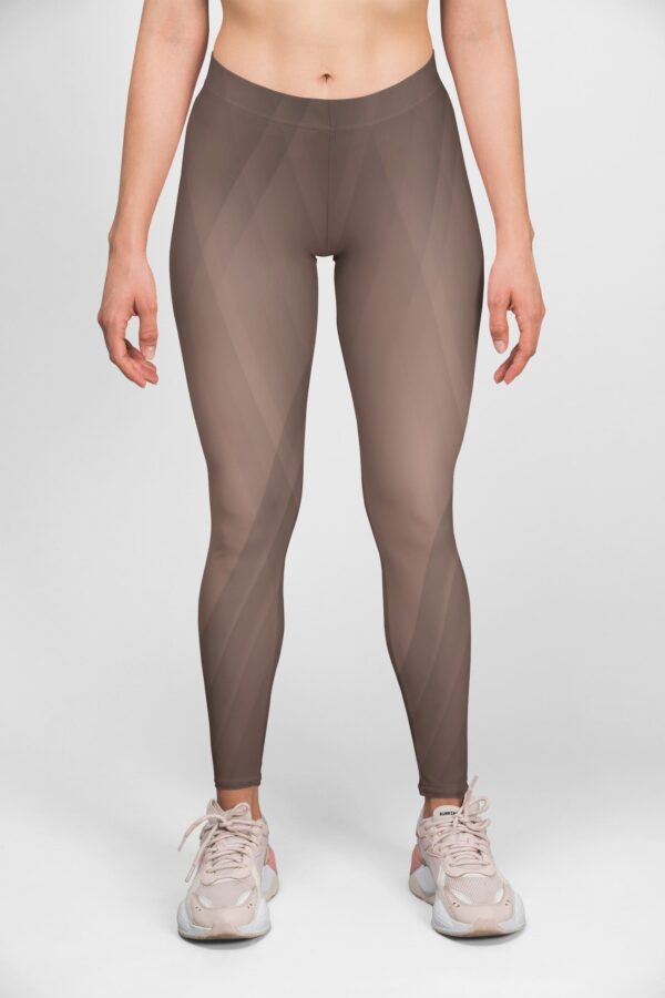 Brown Style Women's All over print Leggings its clover