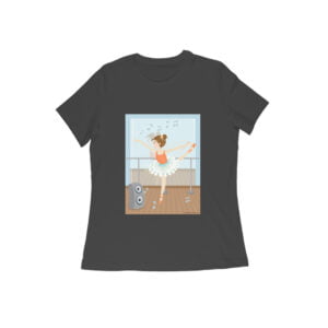 Dancing Girl Style Women’s Round Neck T-shirt its clover