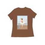 Dancing Girl Style Women’s Round Neck T-shirt its clover