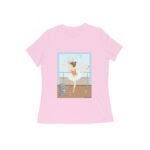 Dancing Girl Style Women’s Round Neck T-shirt its clover