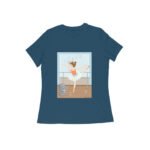 Dancing Girl Style Women’s Round Neck T-shirt its clover