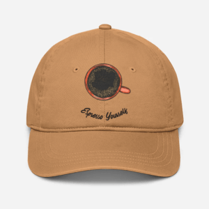 Espresso Coffee Lover Style Unisex Embroidered Baseball Cap