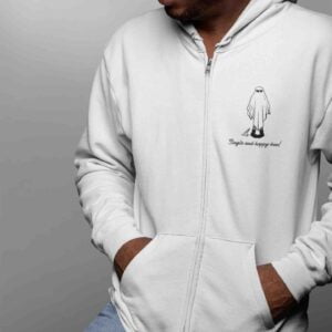 Single Life Unisex Fleece Heavyweight Zipper Hooded Sweatshirt with Kangaroo Pockets