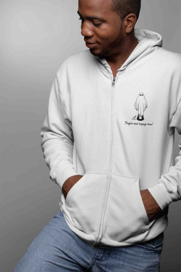 Single Life Unisex Fleece Heavyweight Zipper Hooded Sweatshirt with Kangaroo Pockets