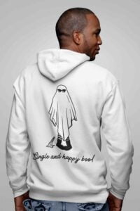 Single Life men Fleece Heavyweight Zipper Hooded Sweatshirt with Kangaroo Pockets