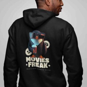 Movie Freak Men Fleece Heavyweight Zipper Hooded Sweatshirt with Kangaroo Pockets