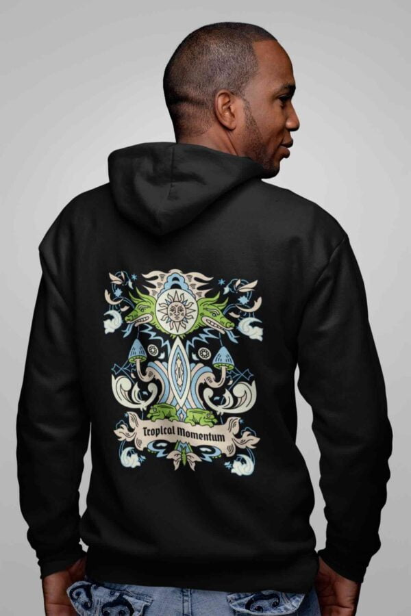 men Fleece Heavyweight Zipper Hooded Sweatshirt with Kangaroo Pockets