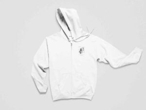 men Fleece Heavyweight Zipper Hooded Sweatshirt with Kangaroo Pockets