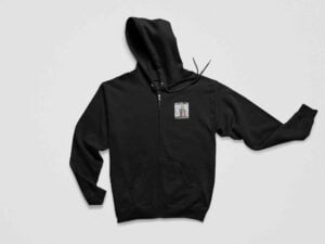 men Fleece Heavyweight Zipper Hooded Sweatshirt with Kangaroo Pockets